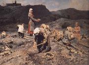 Nikolai Kasatkin Poor People Collecting Coal in an Abandoned Pit oil painting picture wholesale